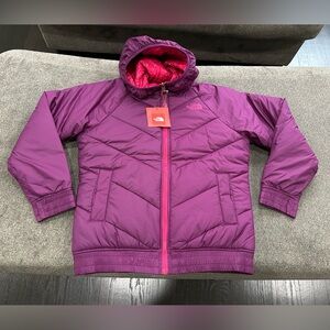Girls Reversible The North Face Coat Size L NWT